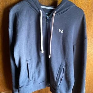Women’s Under Armour Medium Charcoal grayish Hoodie Full zip